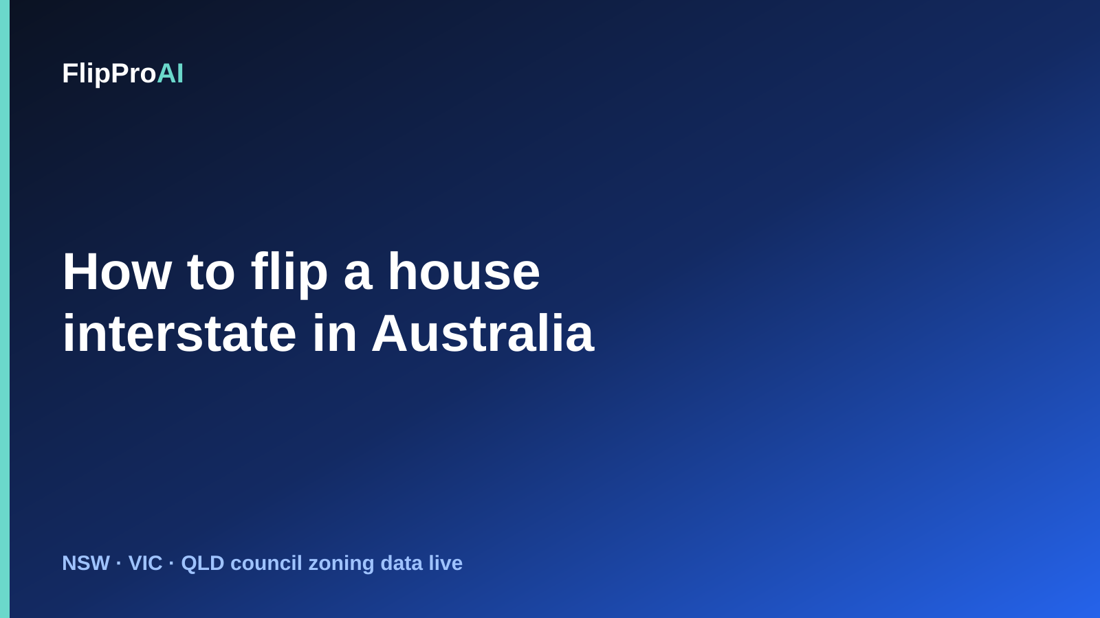 A map of Australia with a renovated house icon in one state and a magnifying glass over another state, suggesting buying and renovating a property far from home
