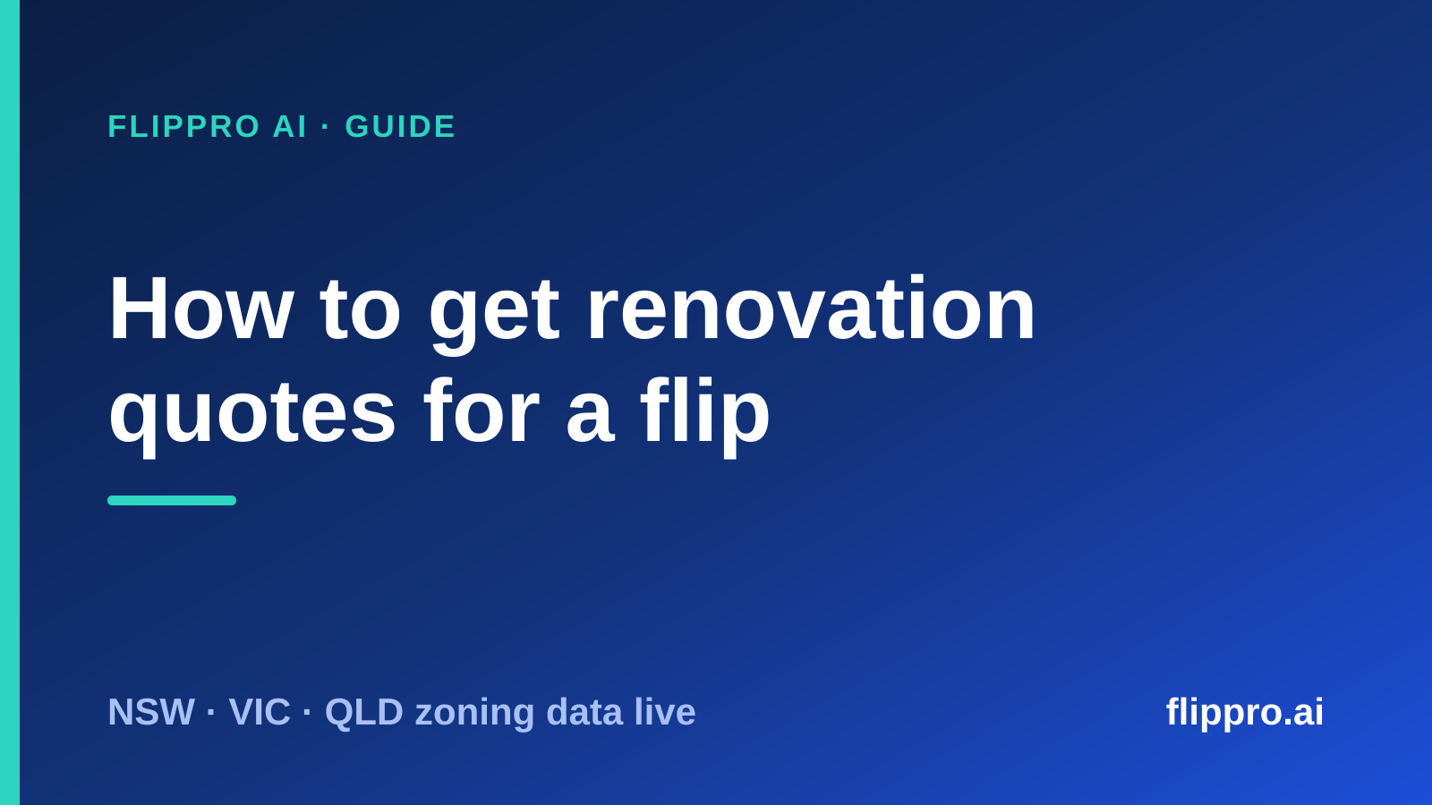 A flipper and a builder in high-vis reviewing a written scope of works and a quote on a clipboard inside a tired house being renovated in Australia